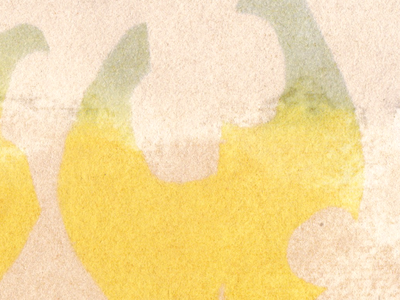 printed leaf in yellow