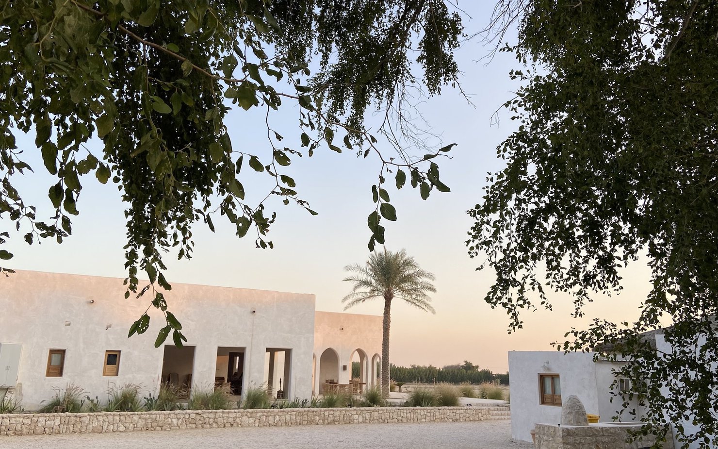 Afternoon wide shot of Hennat Salma Farm